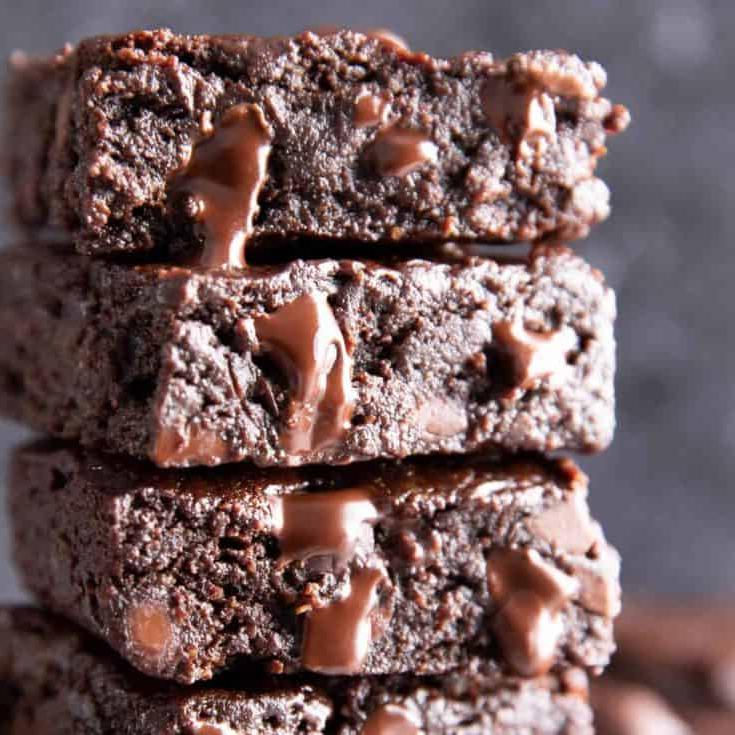 Fudgy vegane glutenfreie Brownies