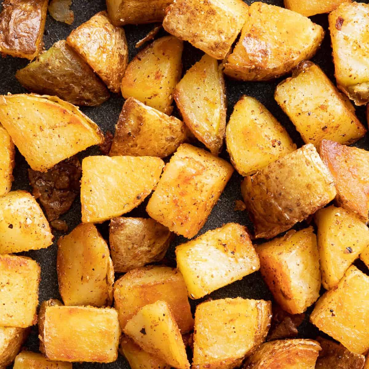 Super Nahaufnahme dieses Rezepts in einer Pfanne