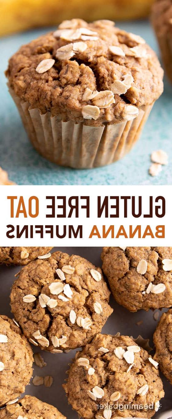 Saftige Vegane Glutenfreie Bananen-Hafer-Muffins: Ein einfaches Ein-Schüssel-Rezept für warme, feuchte und leicht süße Bananen-Hafer-Muffins aus einfachen Zutaten. #vegan #glutenfrei #frühstück #gesund | Rezept auf BeamingBaker.com