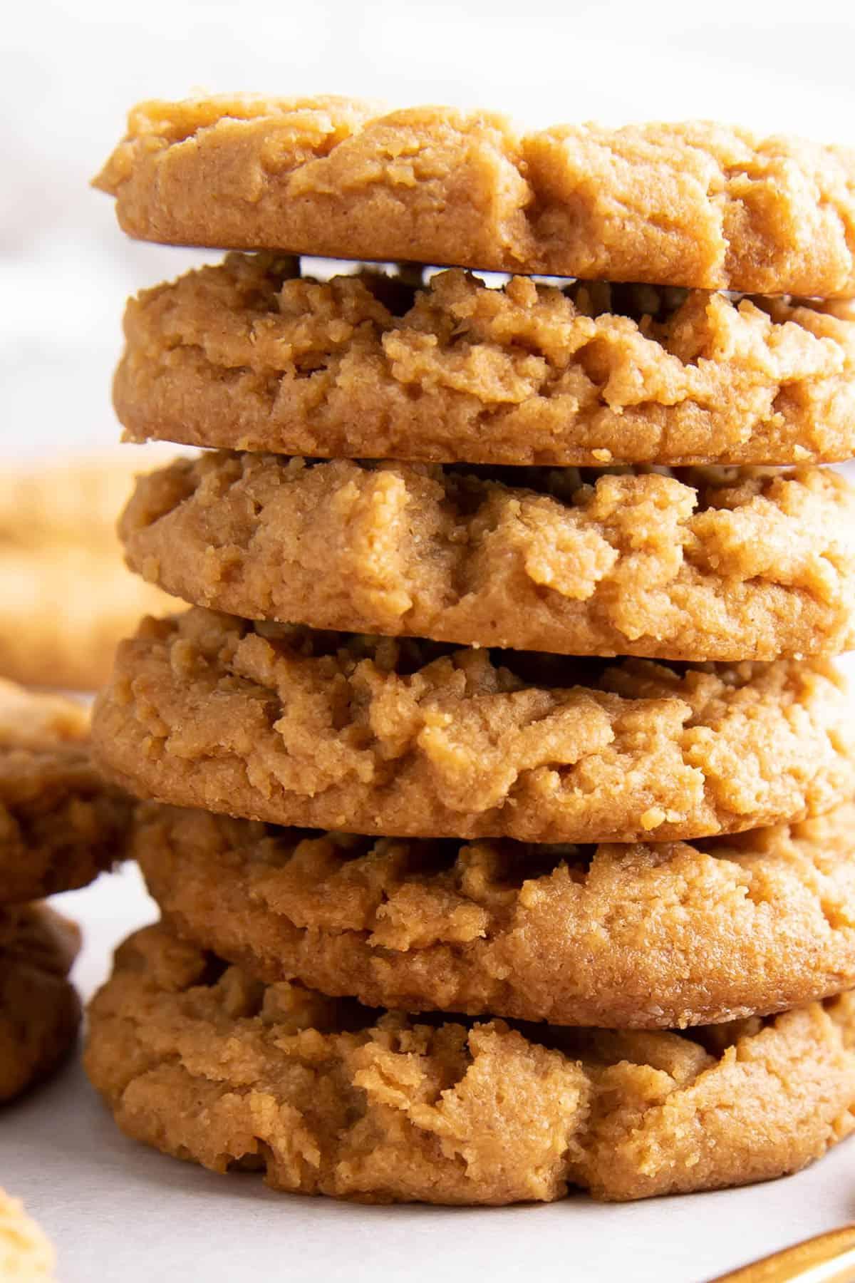 Nahaufnahme dieses Rezepts, um die ideale Textur nach dem Backen zu zeigen